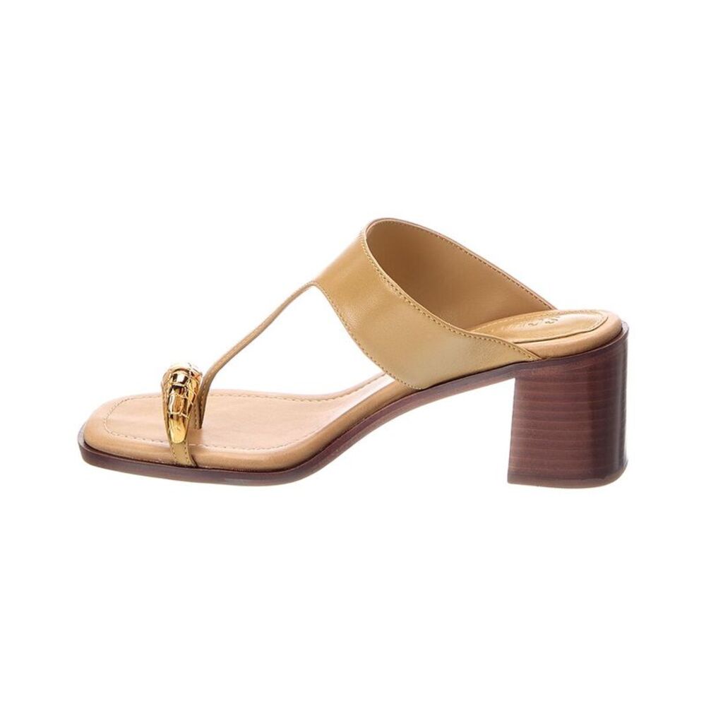 Schutz Bennett Leather Sandal, Brown - Picture 2 of 6